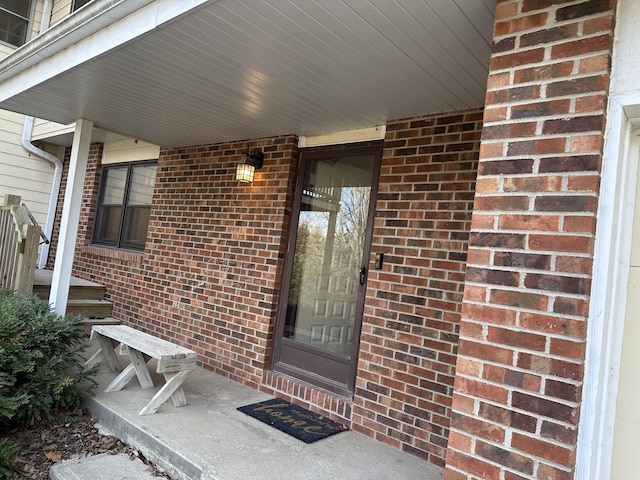 entrance to property with covered porch