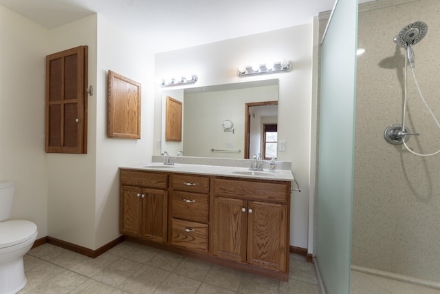 12500 W Rocheport Gravel Rd, Rocheport, MO 65279 - full bath with a sink, toilet, double vanity, and a walk in shower