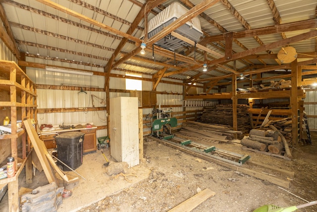 12500 W Rocheport Gravel Rd, Rocheport, MO 65279 - miscellaneous room with metal wall