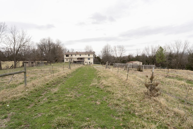 12500 W Rocheport Gravel Rd, Rocheport, MO 65279 - view of yard featuring a rural view and fence