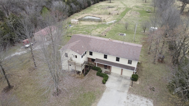 12500 W Rocheport Gravel Rd, Rocheport, MO 65279 - drone / aerial view featuring a rural view