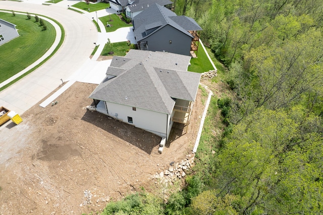 aerial view with a view of trees