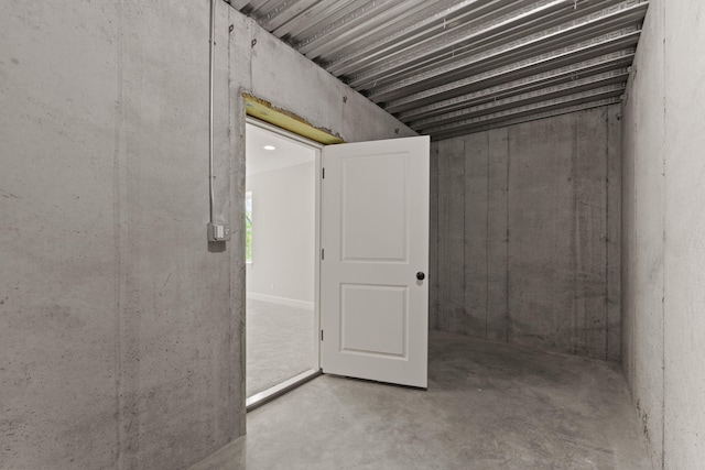view of basement