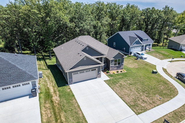 birds eye view of property