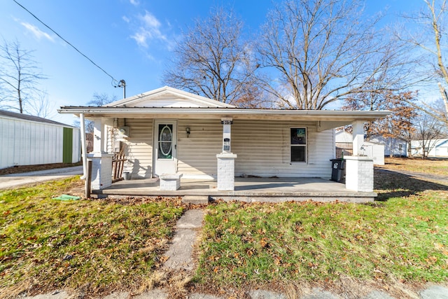 bungalow with covered porch