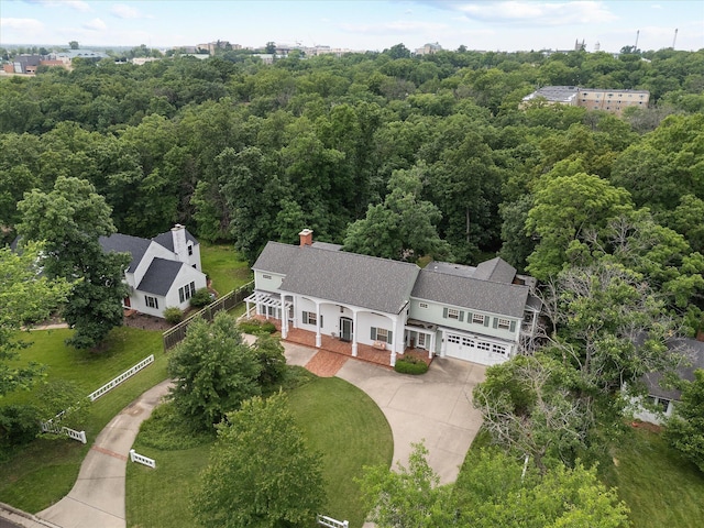 513 Rockhill Rd, Columbia, MO 65201 - bird's eye view of a heavily wooded area