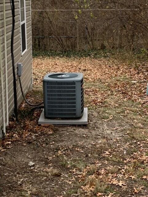 exterior details with central air condition unit