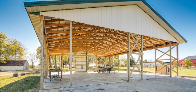 surrounding community featuring an outdoor structure