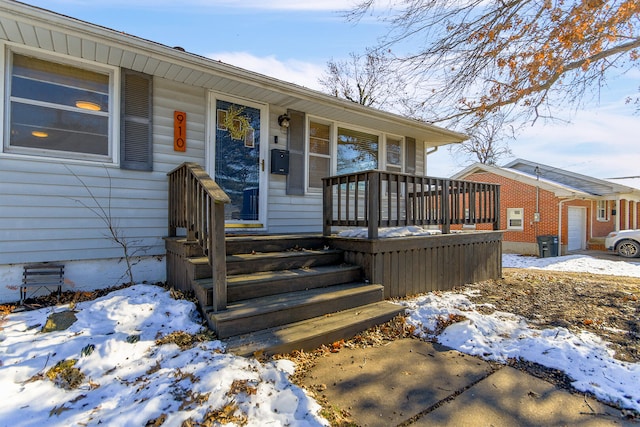 view of front of home