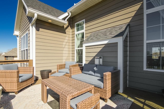 view of patio featuring outdoor lounge area