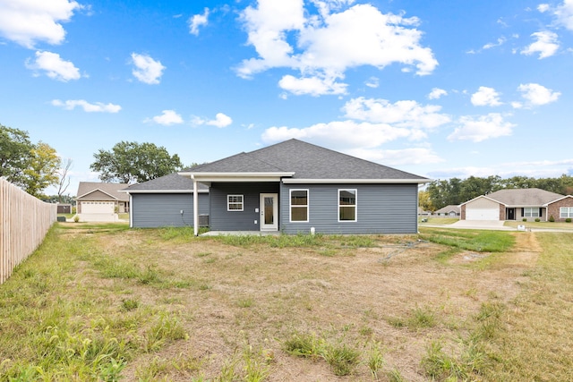 view of rear view of property