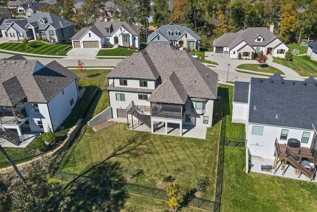 birds eye view of property