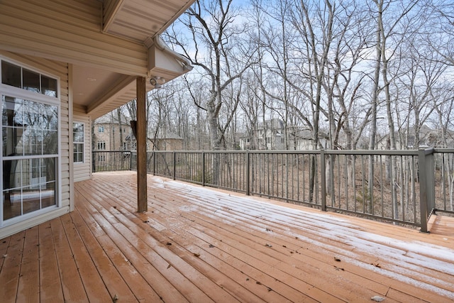 view of wooden terrace