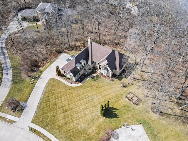 birds eye view of property