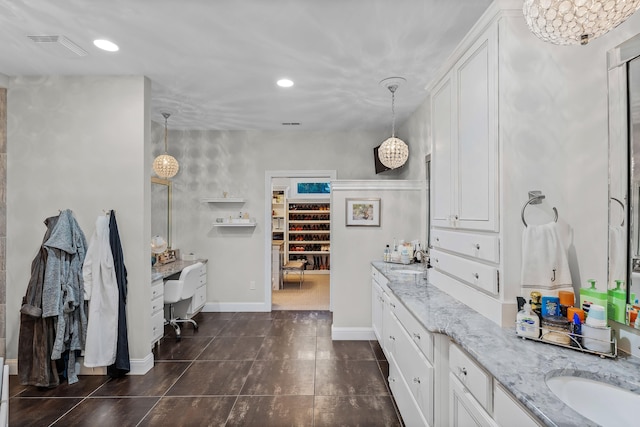 bathroom with vanity