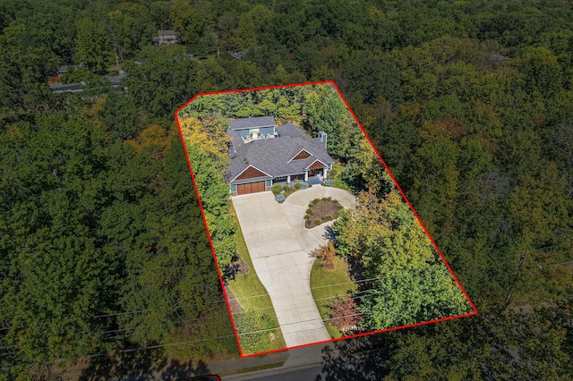 birds eye view of property