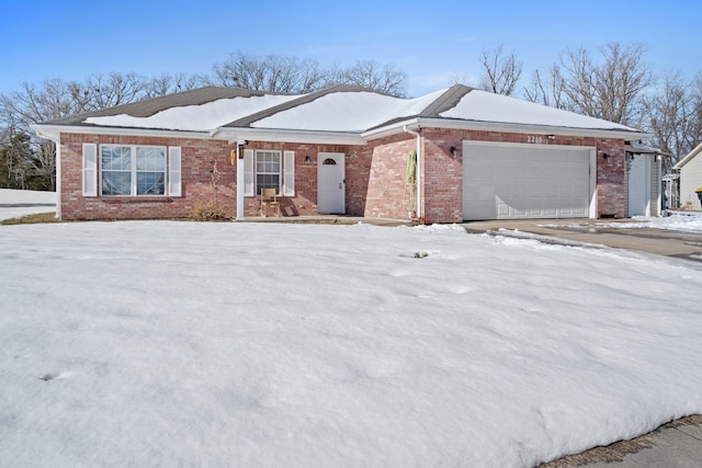 ranch-style home with a garage