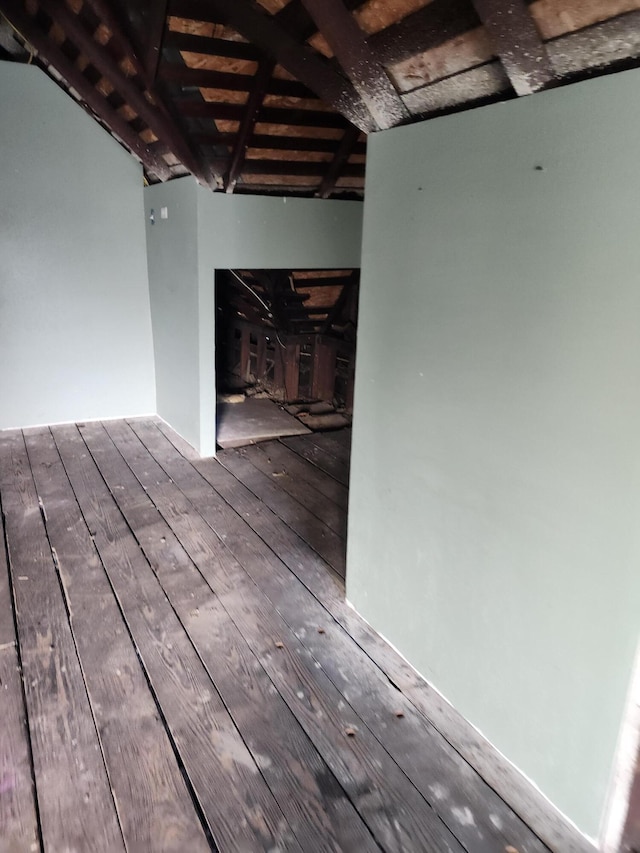 interior space with wood-type flooring