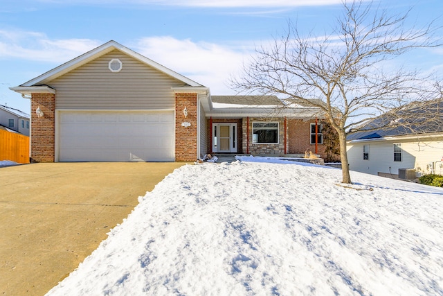 ranch-style house with a garage