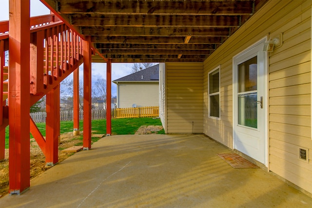 3103 Woods Crossing Dr, Columbia, MO 65202 - view of patio with fence