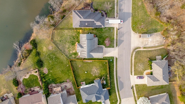3103 Woods Crossing Dr, Columbia, MO 65202 - bird's eye view with a water view and a residential view