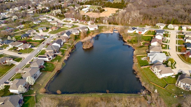 3103 Woods Crossing Dr, Columbia, MO 65202 - aerial view featuring a residential view and a water view