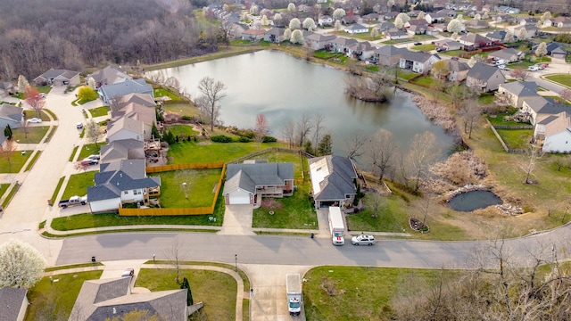 3103 Woods Crossing Dr, Columbia, MO 65202 - bird's eye view featuring a residential view and a water view
