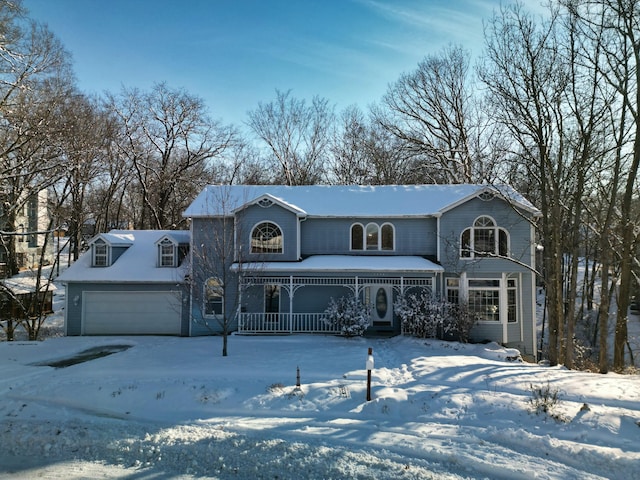 front of property with a porch