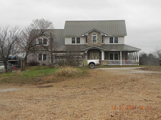 view of front of house with a porch