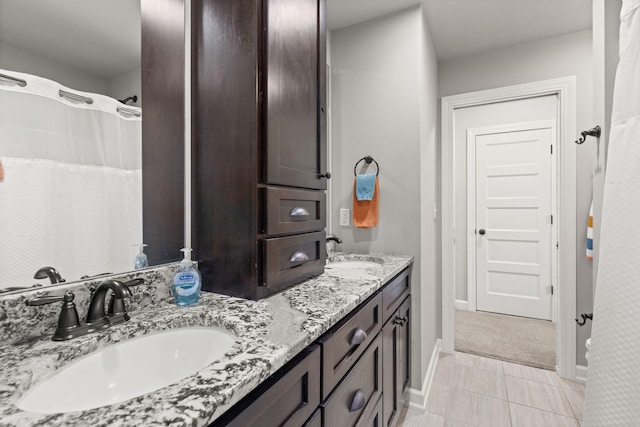 bathroom featuring vanity