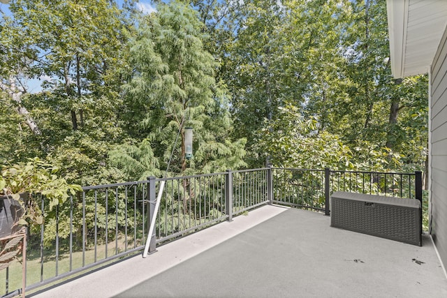 view of patio / terrace featuring a balcony