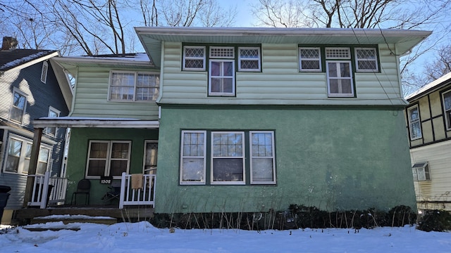 view of front facade with a porch