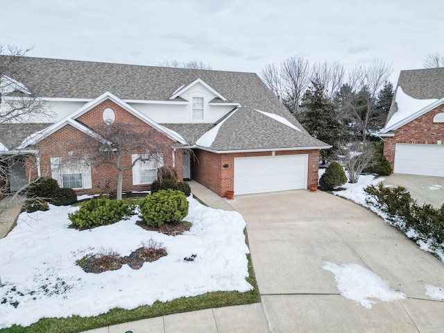 view of front of house featuring a garage