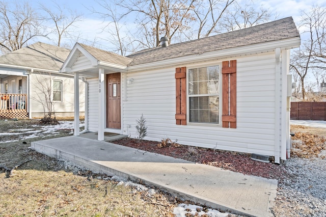 view of front of home