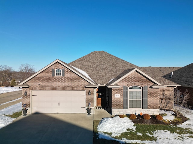 view of front of house featuring a garage