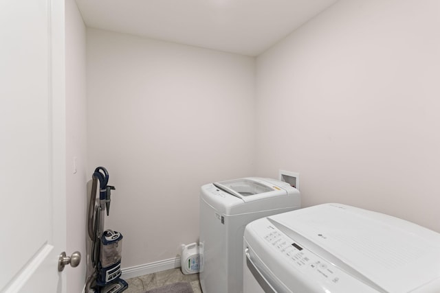 laundry room featuring washer and dryer