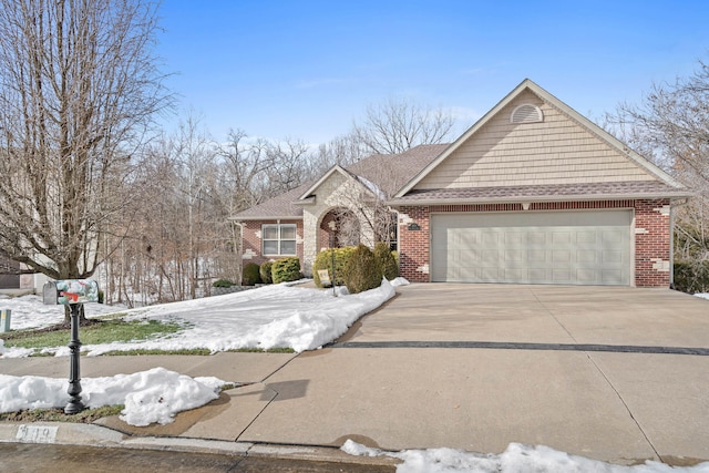 view of property with a garage