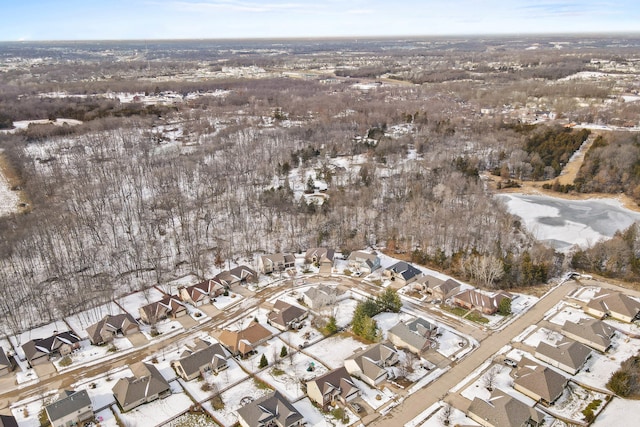 bird's eye view featuring a residential view