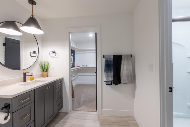 bathroom featuring vanity