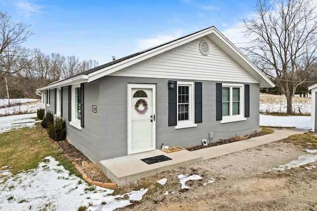 view of front of home