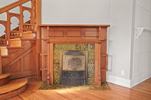 room details with wood-type flooring