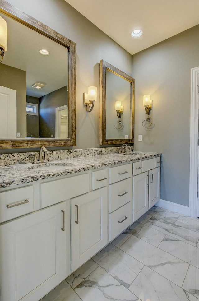 bathroom featuring vanity