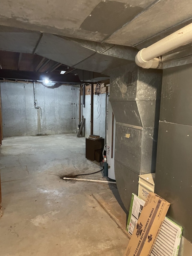 view of basement