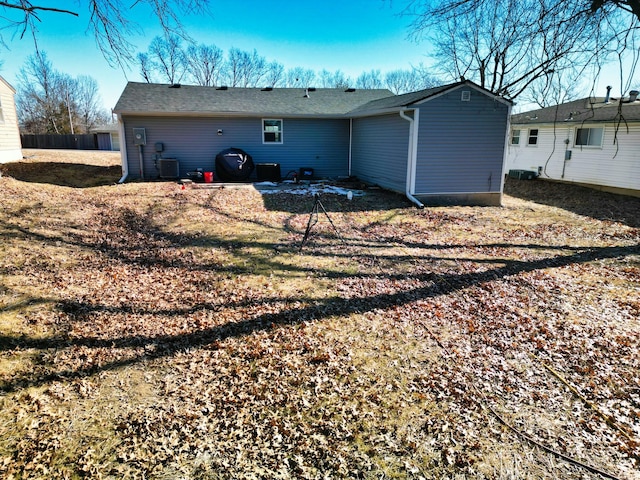 view of rear view of property