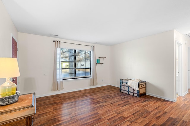 interior space featuring dark hardwood / wood-style floors