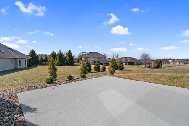 view of patio featuring a residential view