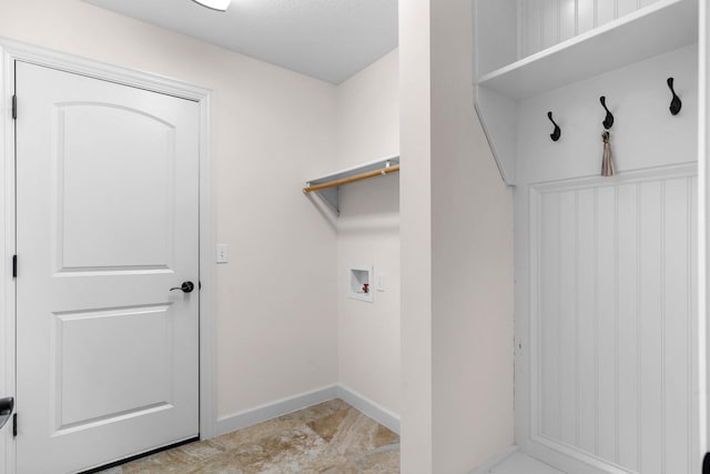 laundry room with washer hookup