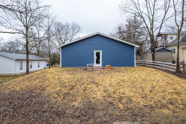 view of back of property