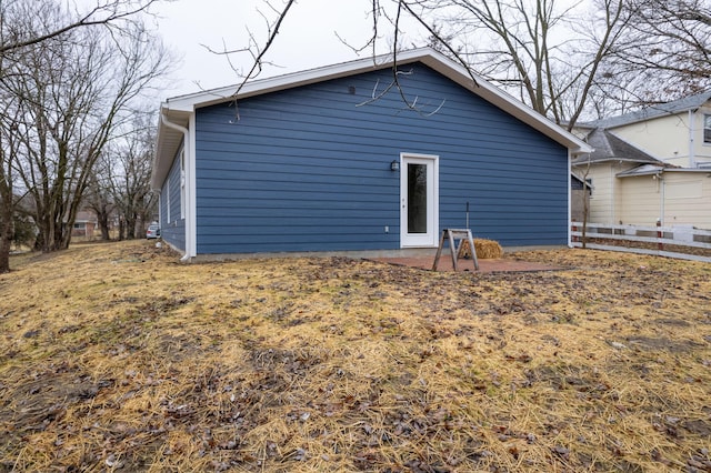 view of back of property