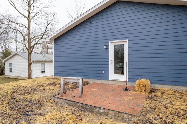 rear view of house with a patio area